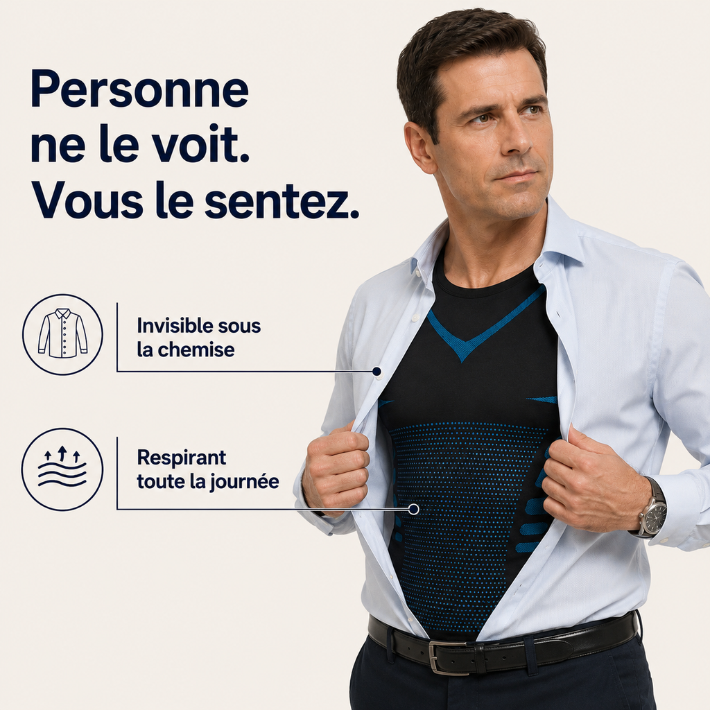 ConfortBody | Le débardeur qui garde votre chemise impeccable